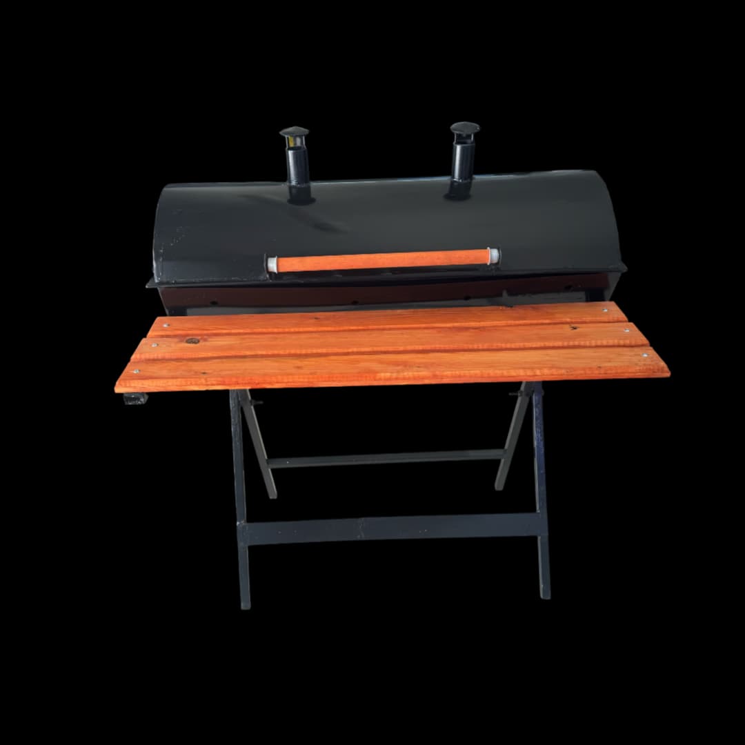 Barbecue à Charbon Avec Couvercle avec grille 80 cm en métal