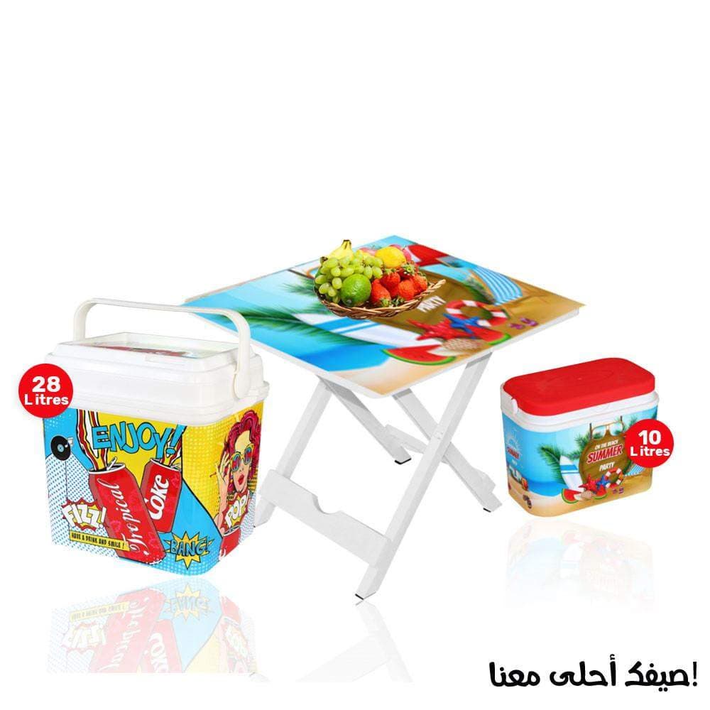 Pack Camping Table + Glacière  28L+ Glacière 10L