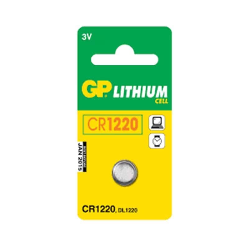 PILE BOUTON LITHIUM GP CR 1220 3V