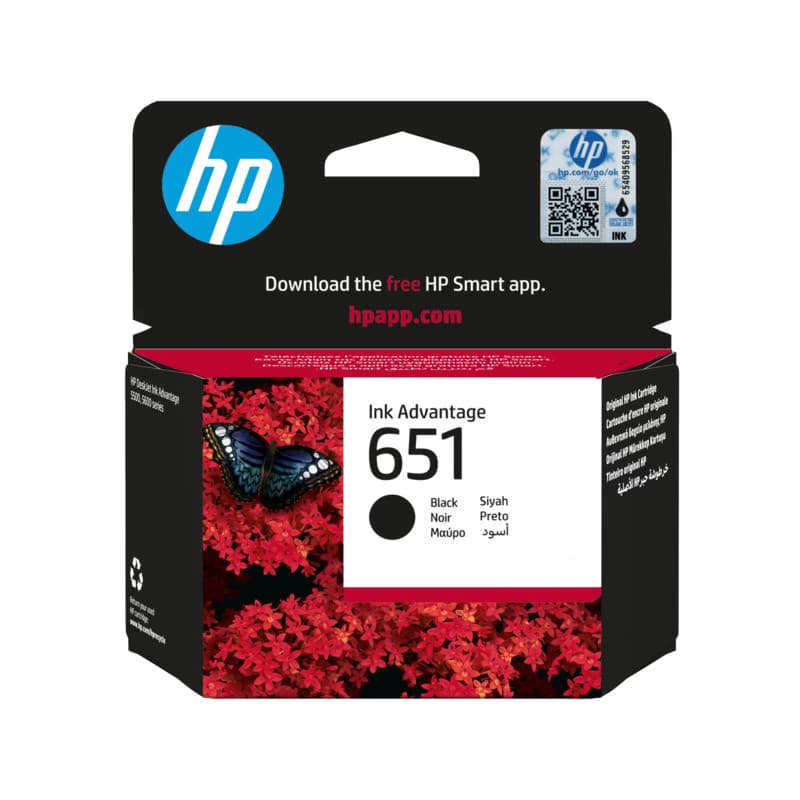 Cartouche Ink Advantage authentique, noir HP 651