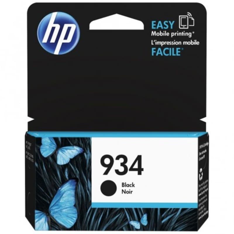 Cartouche d'encre noire authentique HP 934