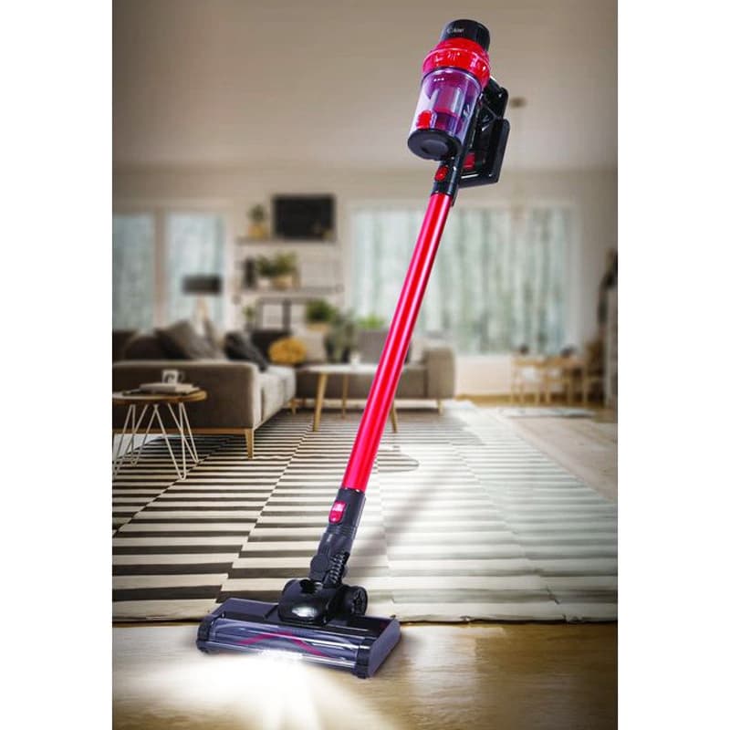 Aspirateur balai sans fil KIWI KVC-4040, Rouge/Violet