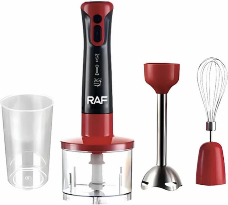 Mixeur plongeant RAF R340R 3 en 1 2000W Rouge