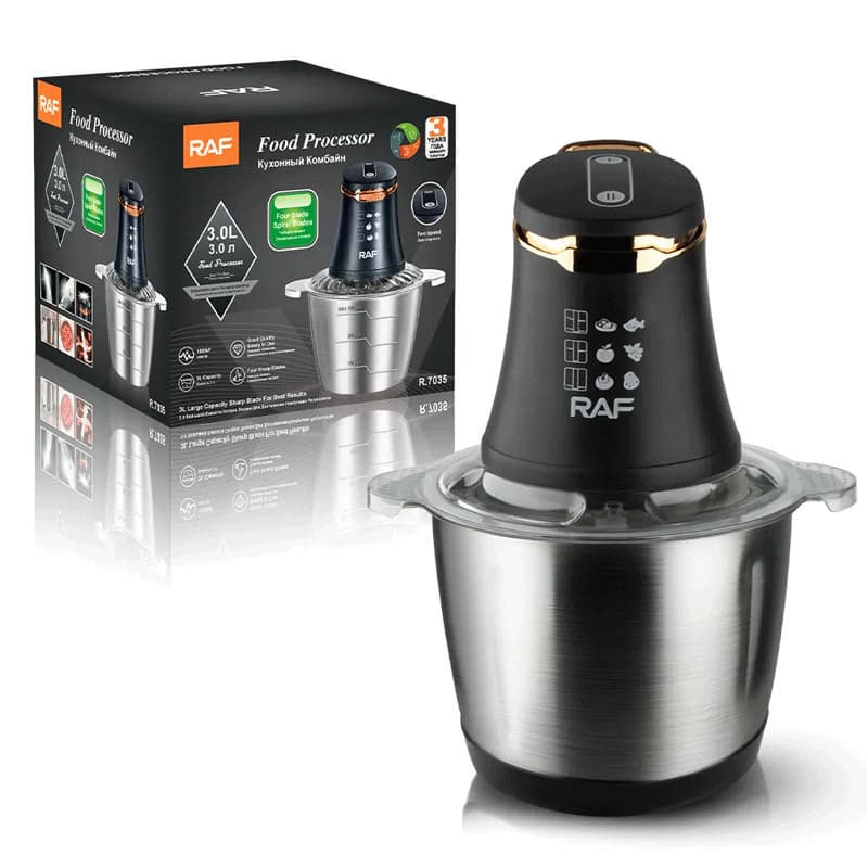 Hachoir électrique RAF R7035 1000W Silver 3L