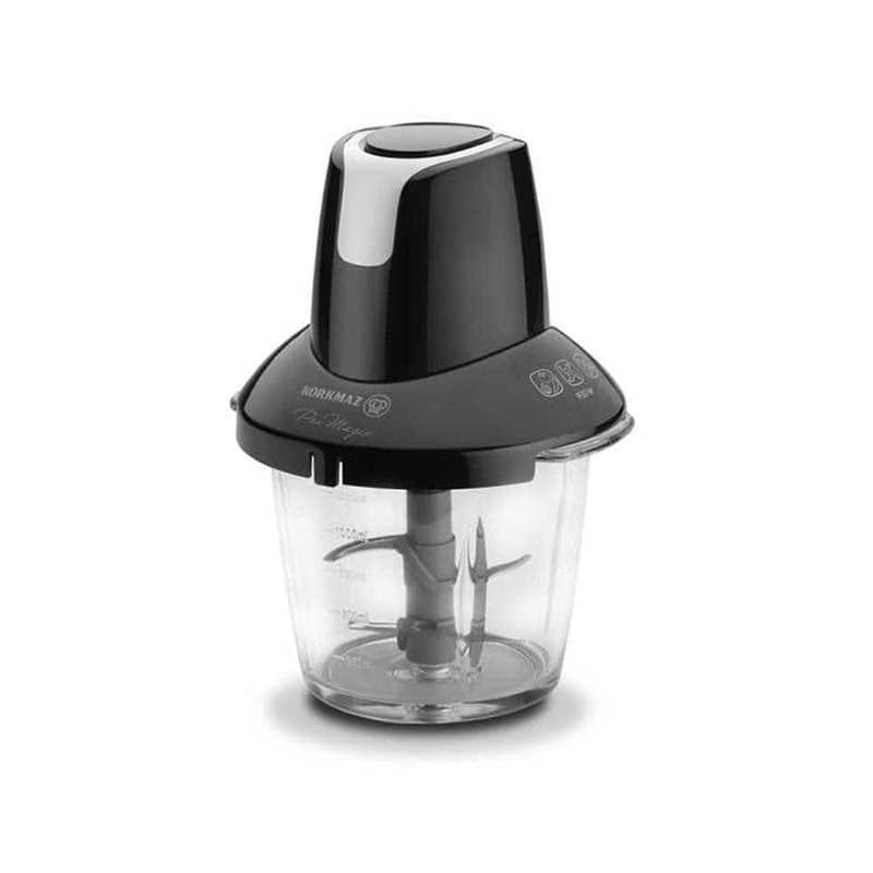 Mini Hachoir Korkmaz A460 de 900 Watts capacité 1250 ml noir
