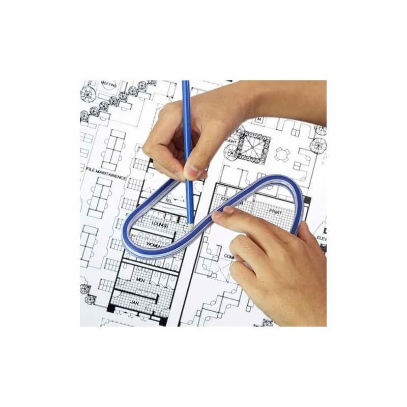Blister règle flexible avec graduations 90 cm ARDA R108