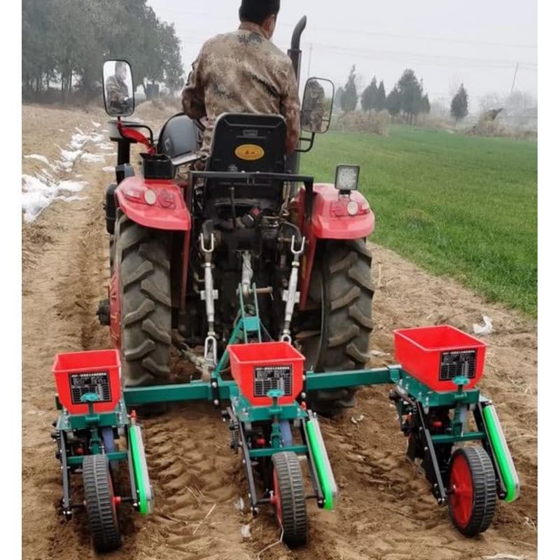 Semoir à maïs à 3 rangs monté sur tracteur WellBe OTRTC3