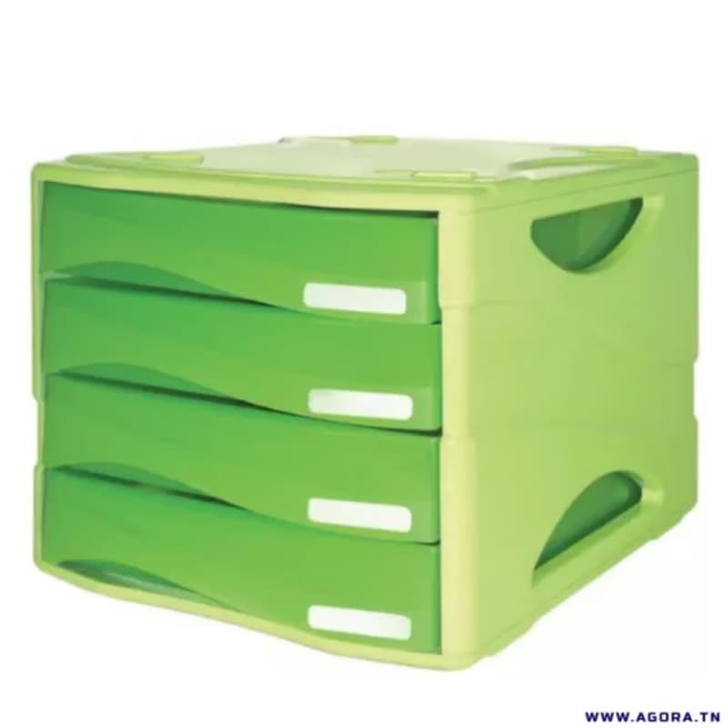 Bloc de 4 tiroirs ARDA smile Vert