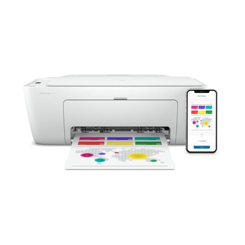 Imprimante Jet d'encre HP DeskJet 2710 Multifonction A4 couleur WiFi