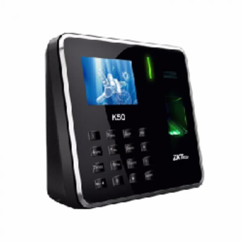 Pointeuse À Empreintes Digitale ZKTECO K50 Avec Batterie intégrée en noir