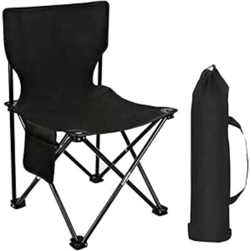 Chaise de plage pliante Noir