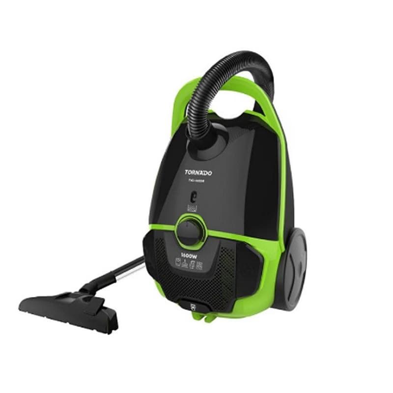Aspirateur avec Sac Tornado TVC-1600W en toile 1600 Watts en Vert
