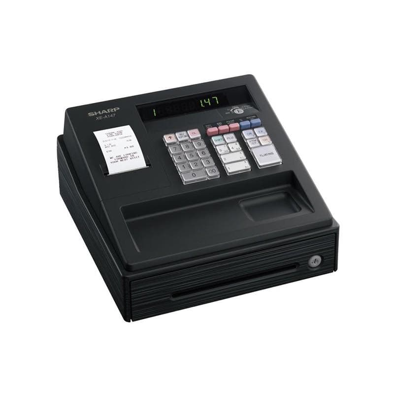 Caisse enregistreuse Sharp XE-A147-BK 3 en 1 alphanumérique Noir