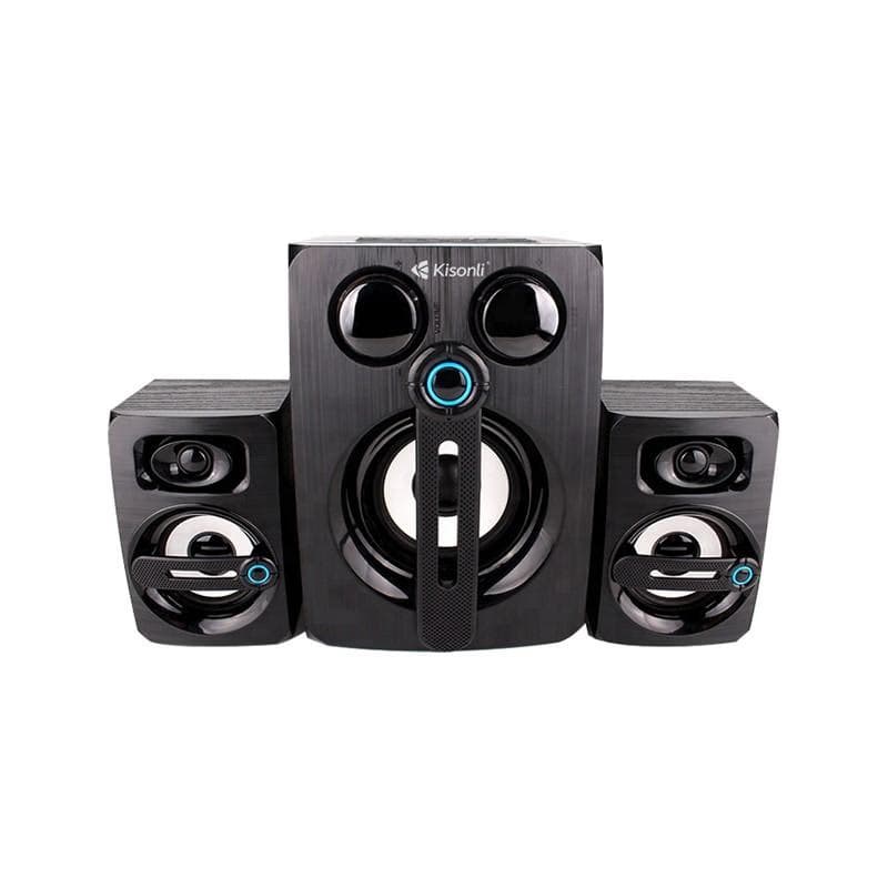 Haut parleur Kisonli TM9000 2.1 LED Bluetooth Carte TF USB