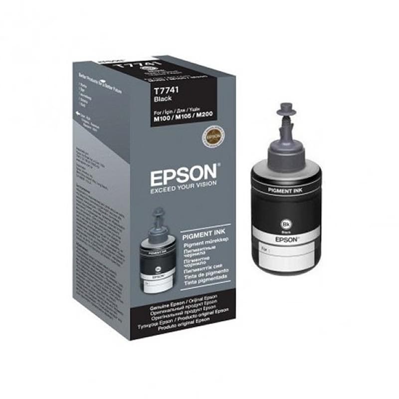 Bouteille d'encre Original EPSON T7741 Pigment - Noir (C13T77414A )