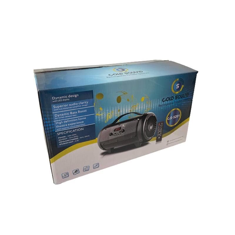 Haut parleur Gold Sound GS-5201 Bluetooth 15 Watts Avec Ceinture