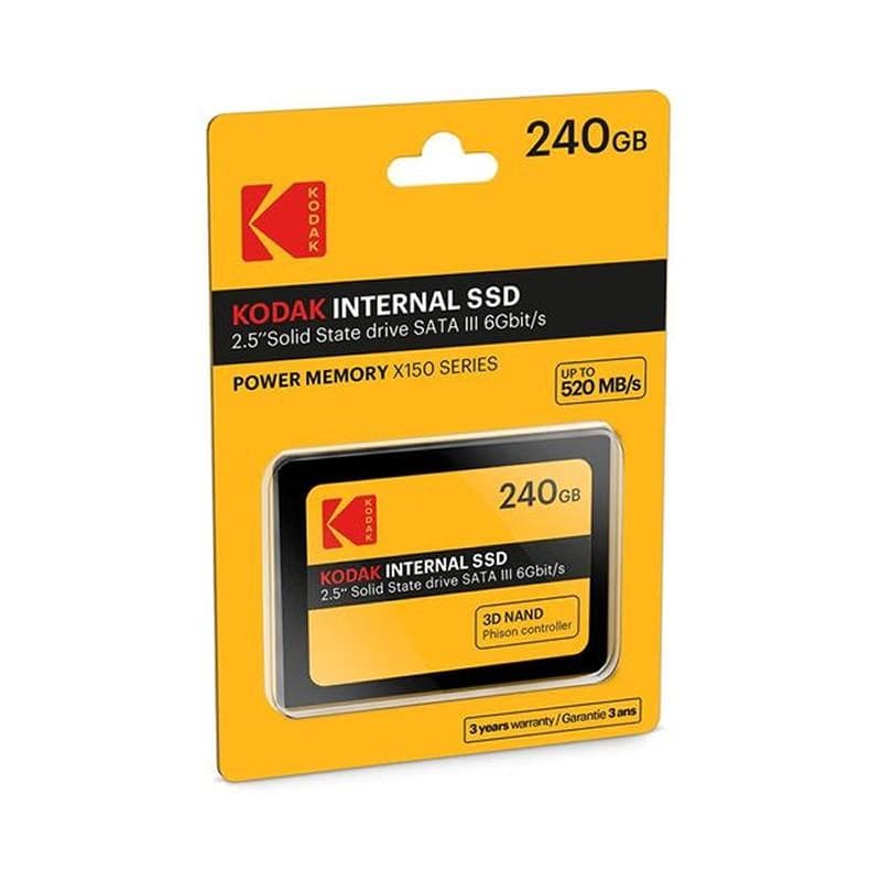 Disque dur SSD Portable de Kodak 240 Go, X150 séries 520Mo/s