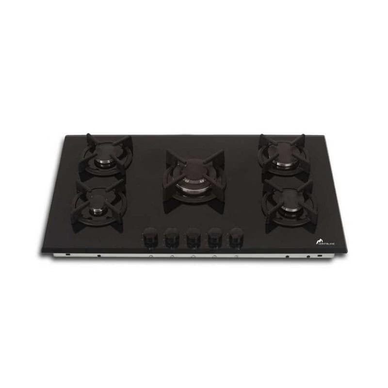 Plaque de cuisson encastrable Montblanc PBS90 à 5 feux 90 cm noir vitrée