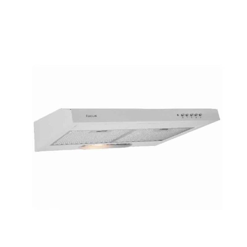Hotte Casquette Focus F602W 60 cm à 3 Vitesses en Blanc