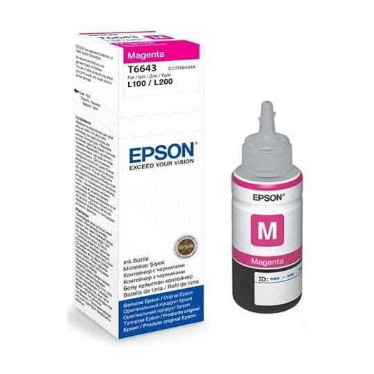 Bouteille D'encre Original EPSON T6643 Magenta (C13T66434A)