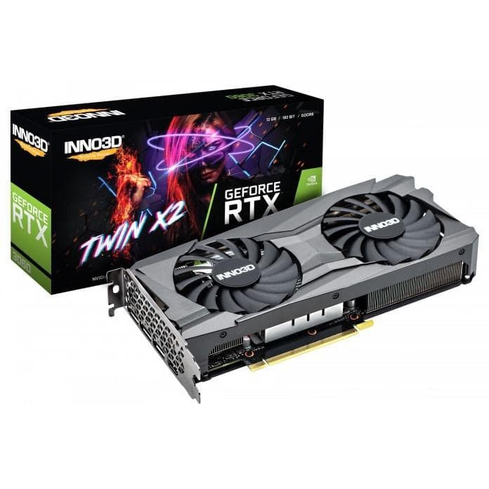 INNO3D, Carte Graphique GeForce RTX 3060 Twin X2 12 Go de mémoire GDDR6