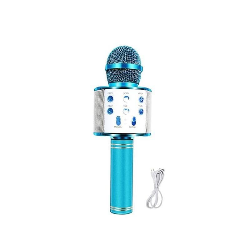 Microphone Karaoké KTV WS-858L Bluetooth sans fil avec Haut-Parleur