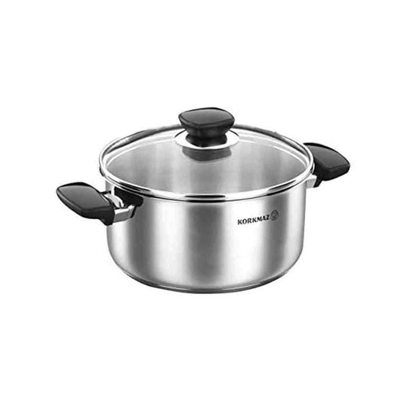 Faitout Korkmaz KAPPA 22 X 11cm 5 Litres en Inox (A1686-1)