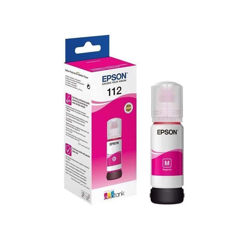 Bouteille D'encre Original EPSON EcoTank 112 - Magenta (C13T06C34A)