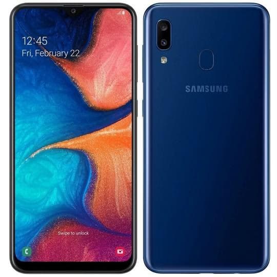 Smartphone Samsung Galaxy A20 Android 32 Go bien équilibré et débloqué