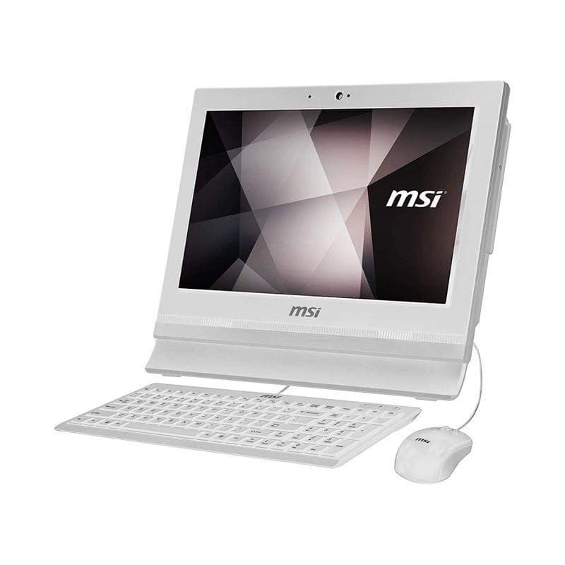 PC All In One MSI PRO 16T 10 M Celeron 5205U Ram 4 Go 128 Go SSD Win11 Pro en Blanc
