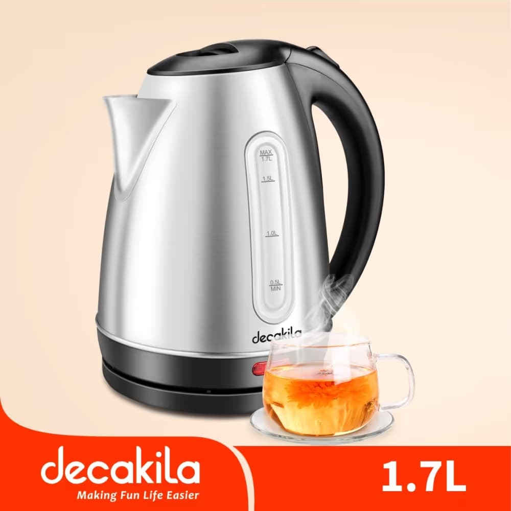 Bouilloire Électrique Decakila 1.7L - 2200W - Chrome KEKT004W