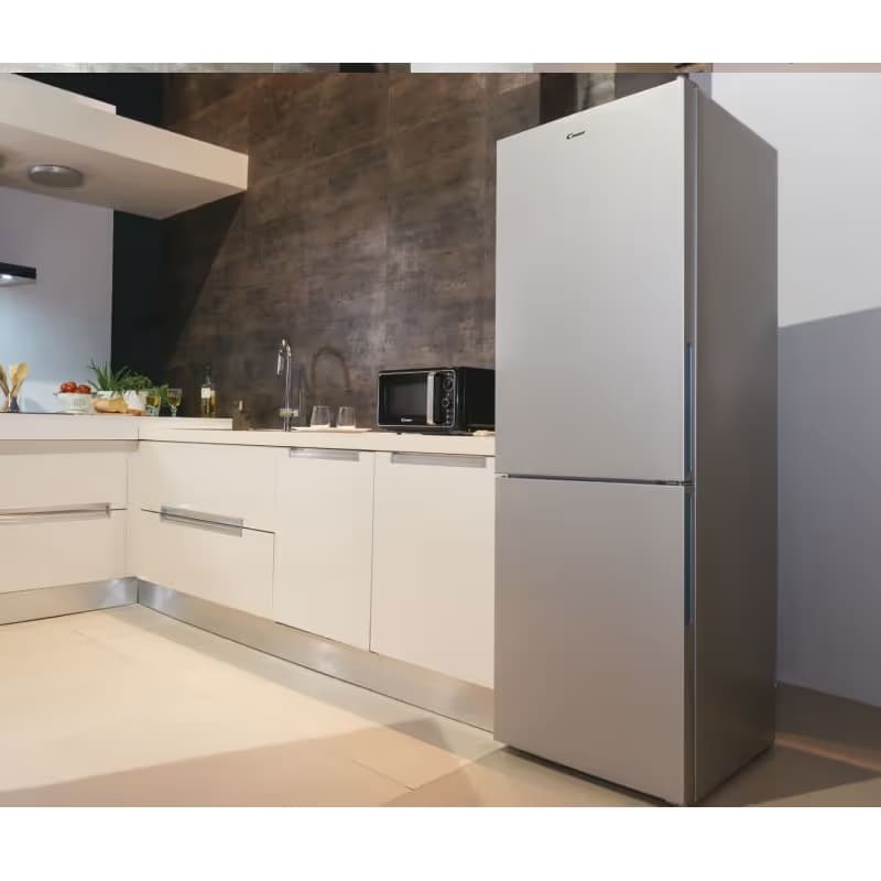 Réfrigérateur Combiné CANDY 346 Litres NoFrost - CCE3T618FSD Silver