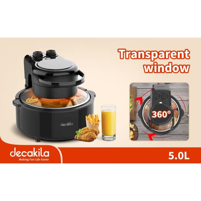Friteuse Decakila 5 L - 1200 W Noir - KEEC045B  1