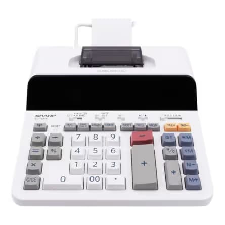MACHINE A CALCULER SHARP AVEC RUBAN 14 chiffres  EL-T3314