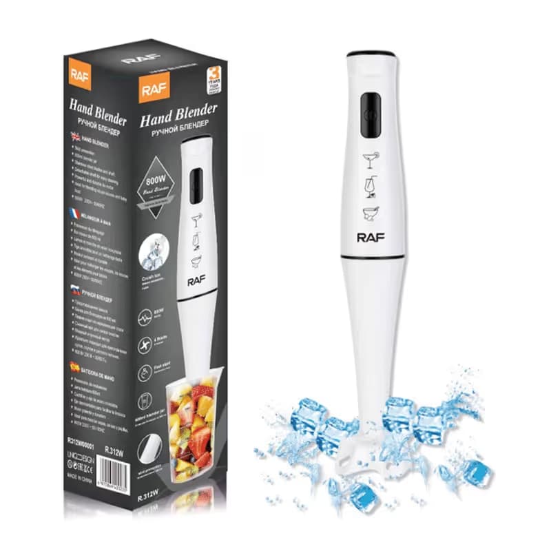 Mixeur Plongeant 800W RAF - R.324W Blanc