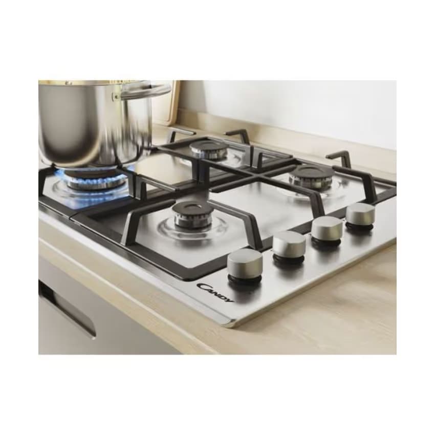 Plaque electrique CANDY CHG6LX 4 feux  60 cm - Inox 1