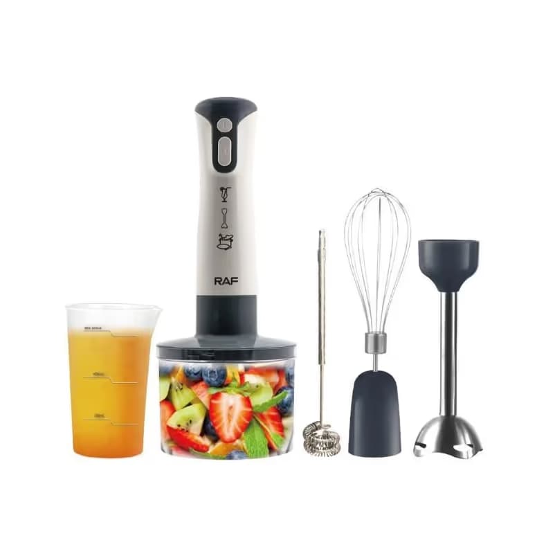 Mixeur Plongeant 5en1 2000W Raf - R.340W Blanc