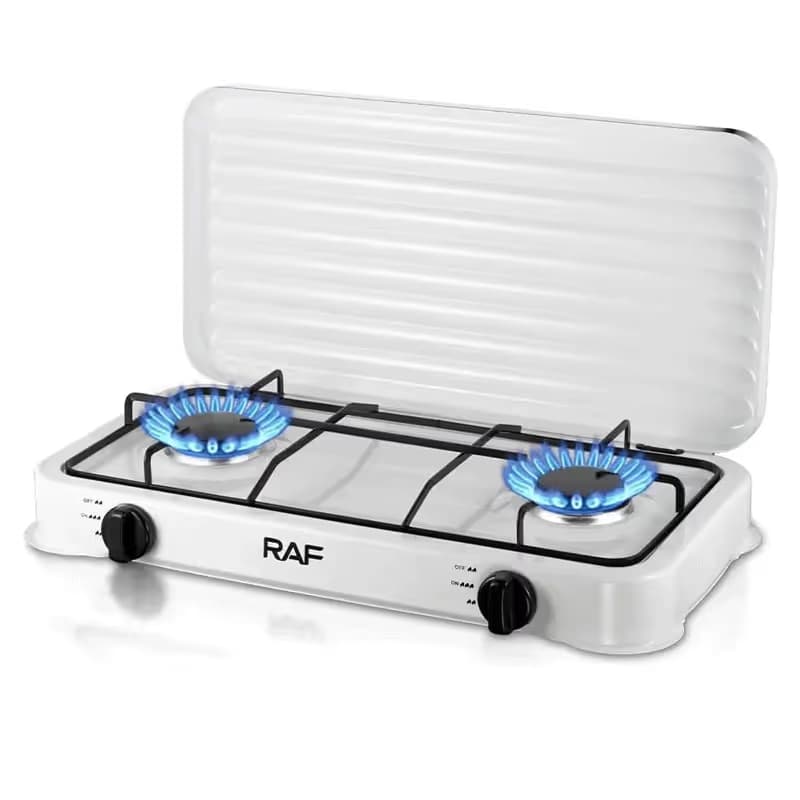 Réchaud à Gaz 2 Feux Raf - R.8033 Blanc