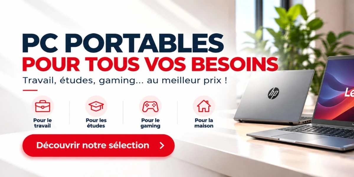 PC portables pour tous vos besoins : travail, études, gaming, maison