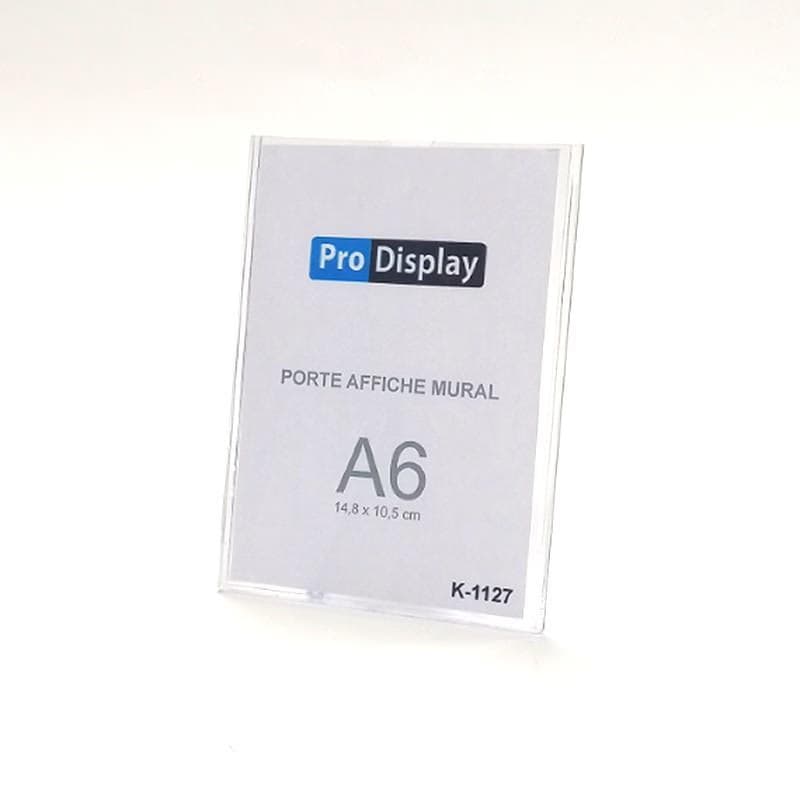 Pro Display K-1127, Porte Affiche mural A6 14.8 x 10.5 cm Transparent