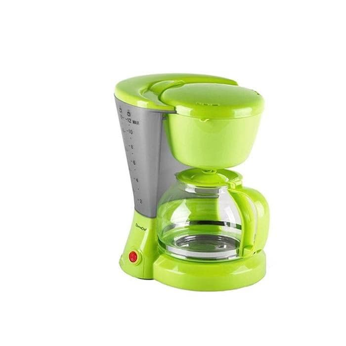 Domoclip DOM163BV, Cafetière électrique filtre permenant de forme conique à capacité 10-12 tasses de 800 Watts