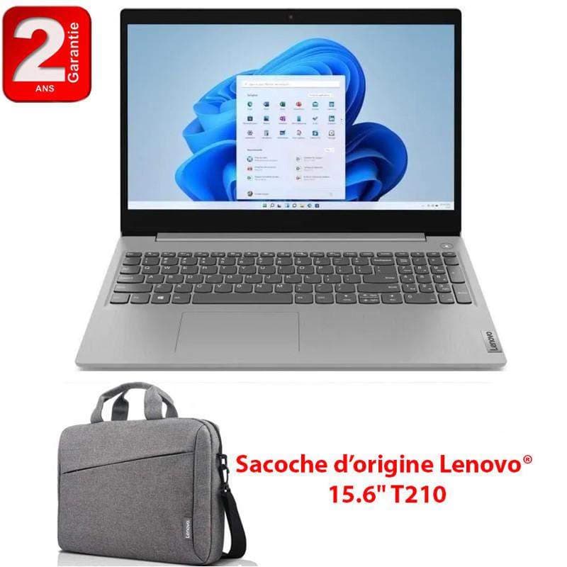 Pc Portable Lenovo IdeaPad 1 15AMN7 AMD Athlon 8Go 256Go SSD Gris + Cartable