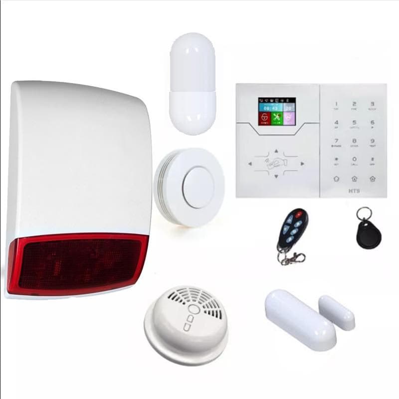 Kit d'alarme de Focus HA-VGW + Sirène + Détecteur fumée sans Fil 868 MHz