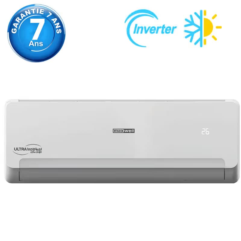 Climatiseur 24000 BTU Maxwell Inverter Ultra Tropical Chaud et Froid