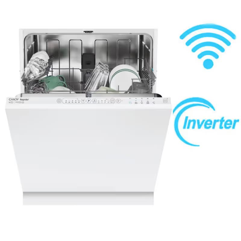 Lave Vaisselle Encastrable Candy Smart Inverter 13 Couverts - CI3E53L0W Blanc