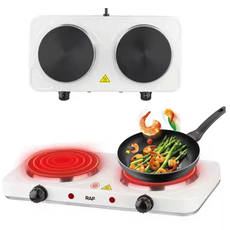 Plaque De Cuisson Électrique 2000W Raf - R.8020A Blanc