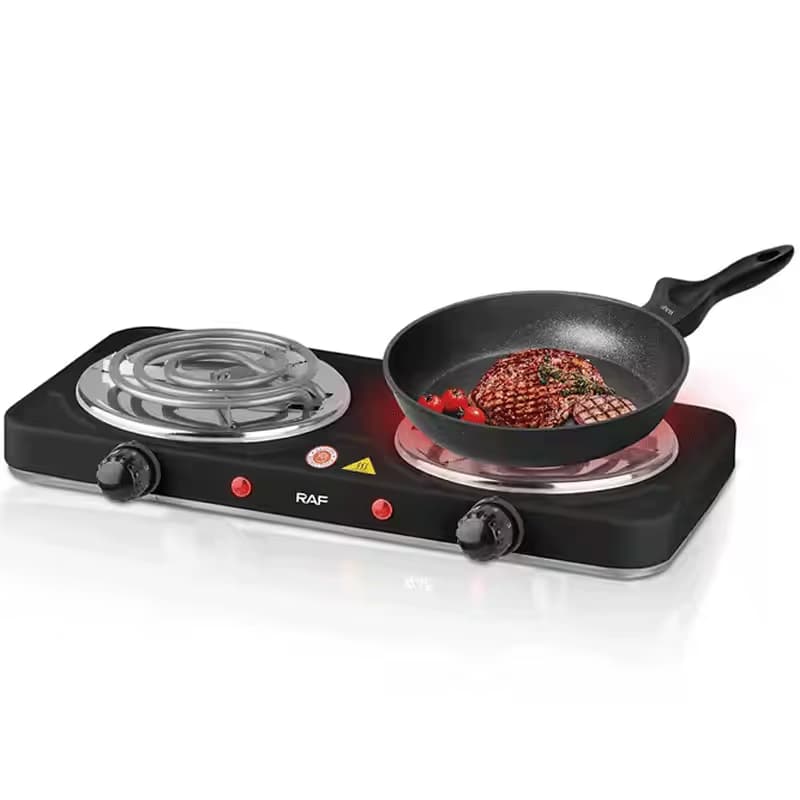 Plaque De Cuisson Électrique 2000W Raf - R.8020BB Noir