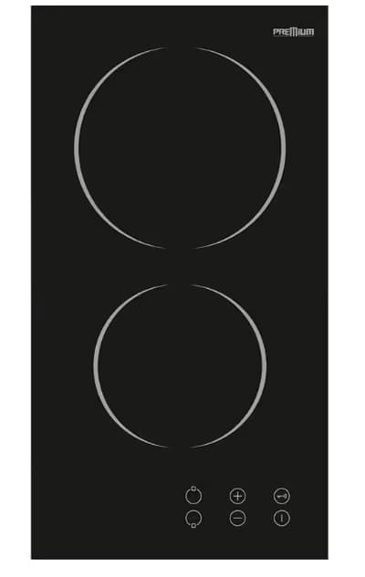 Plaque De Cuisson Encastrable PREMIUM 2 Feux 30 cm Noir PVC32.B01