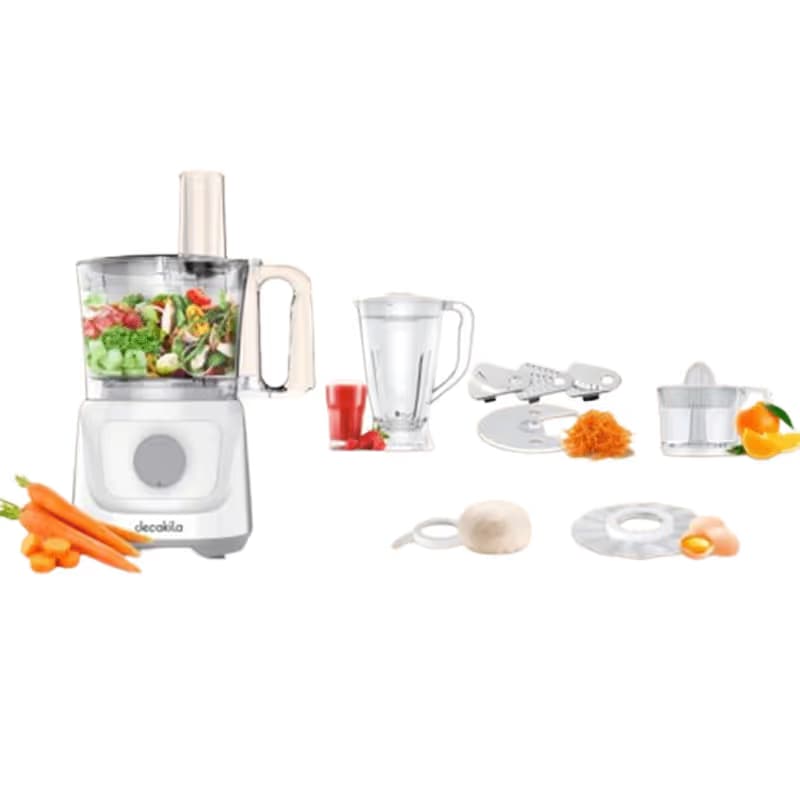 Robot multifonction 6en1 Decakila 1.5 L - 800 W - Blanc - KEMG023W